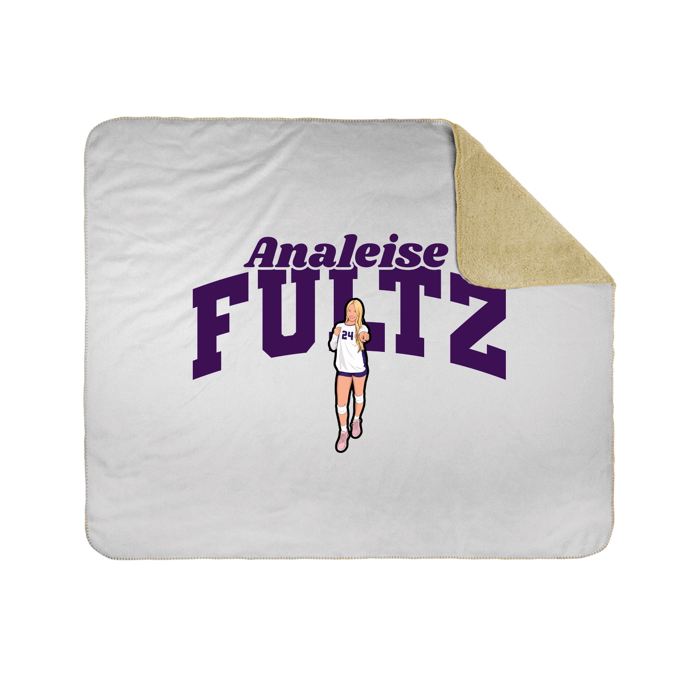 Throw Blanket — Signature Arch in White