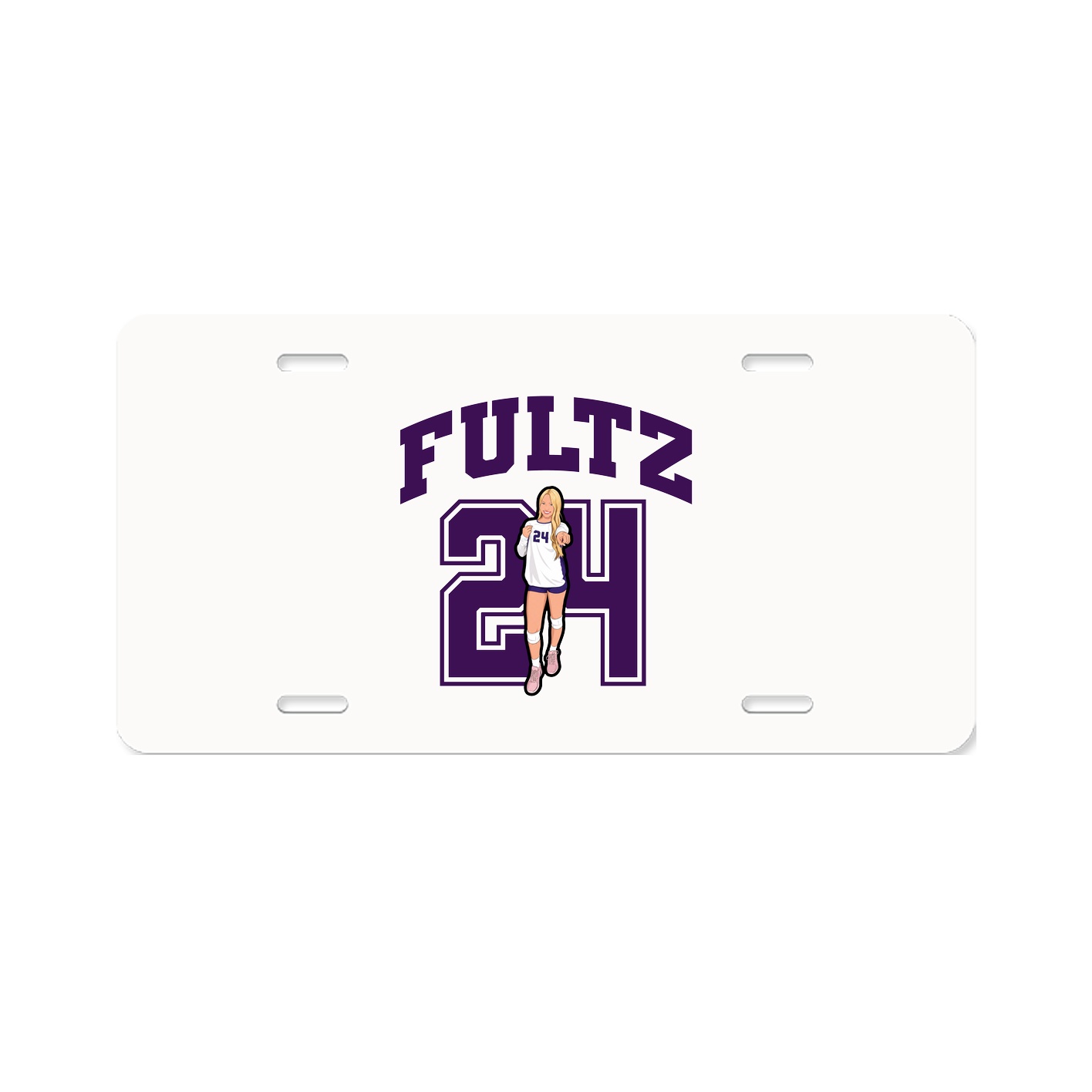 License Plate — Number in Classic