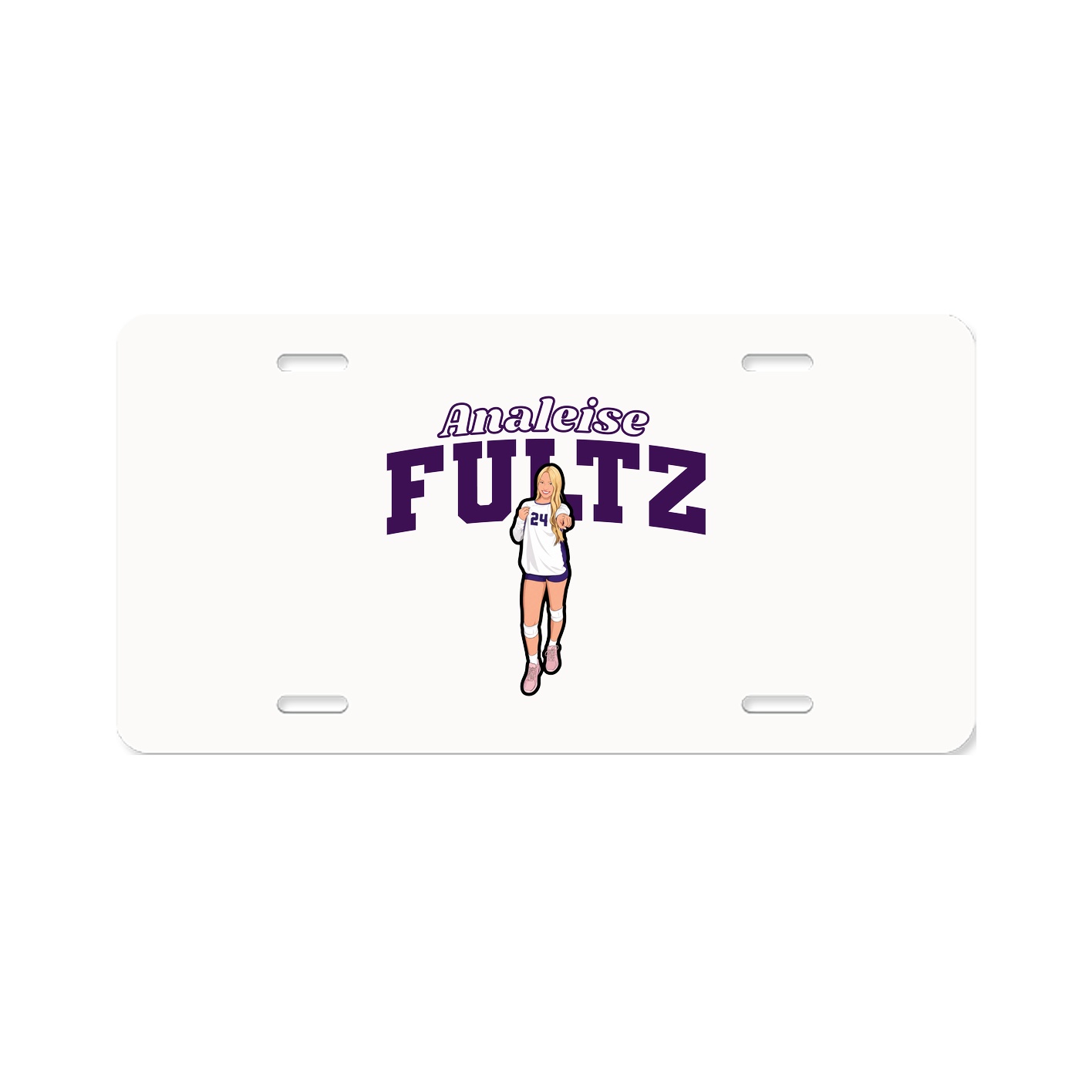 License Plate — Name Arch in Classic