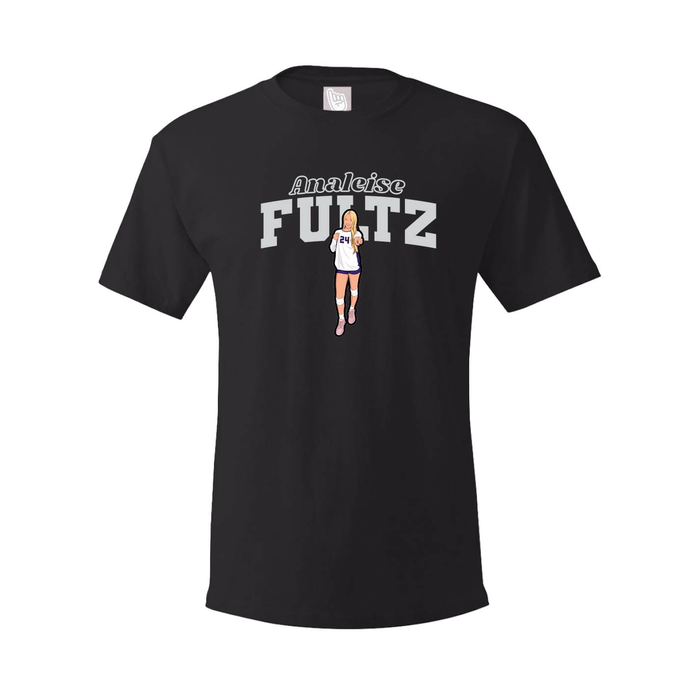 Youth Tee — Name Arch in Black