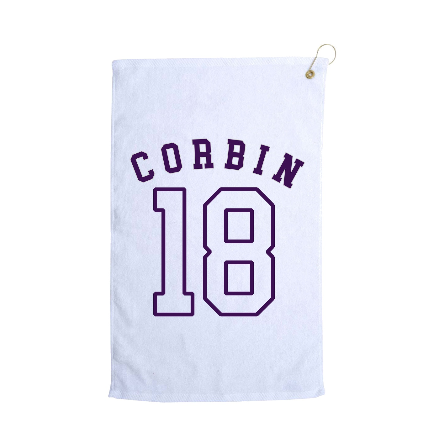 Golf Towel — Shirsey Arch in White