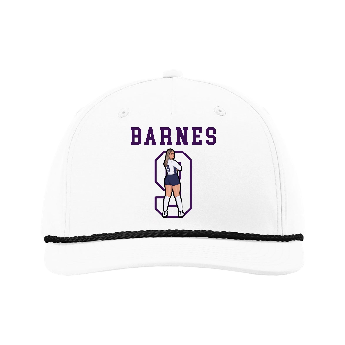 Five-Panel Classic Rope Cap — Shirsey in White