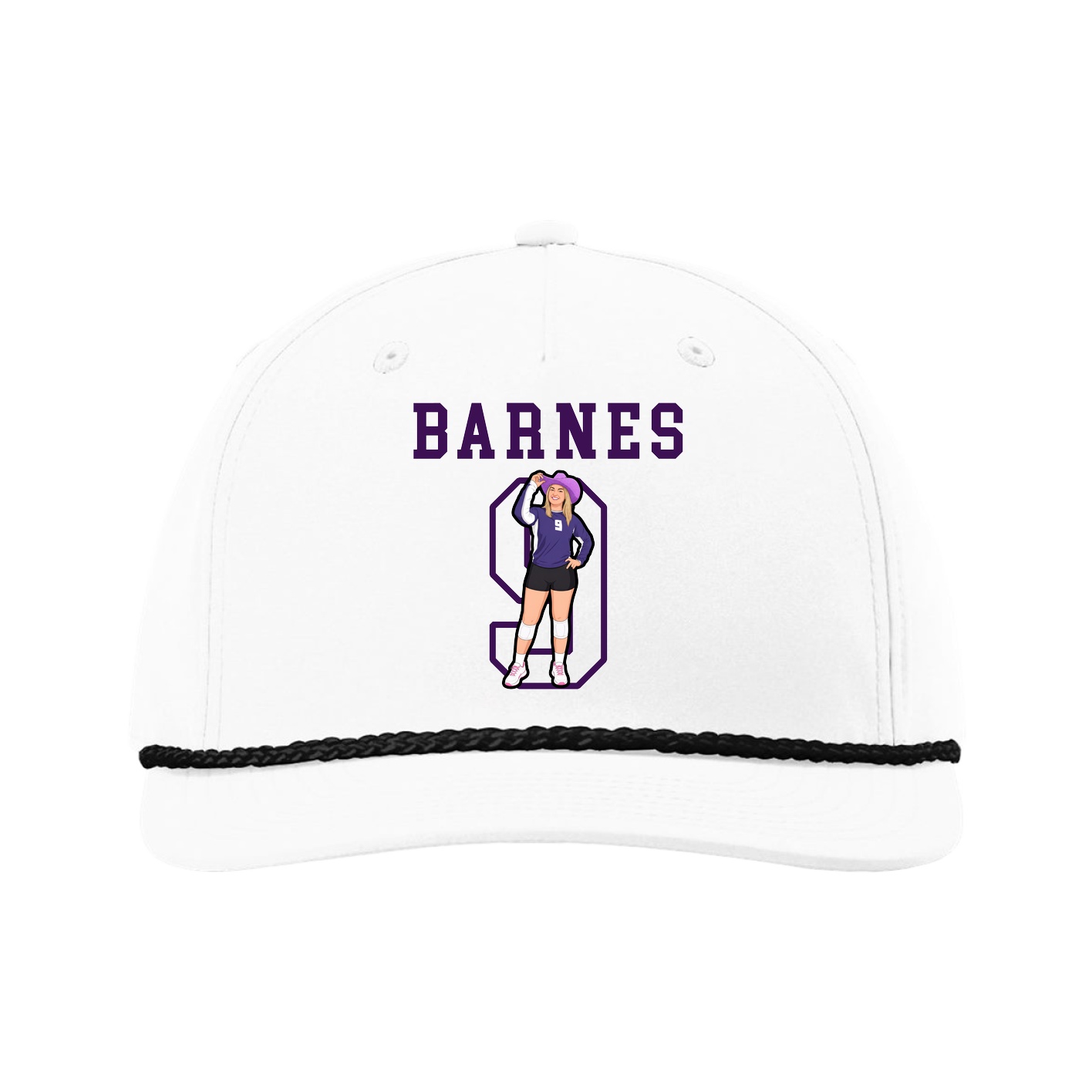 Five-Panel Classic Rope Cap — Shirsey in White