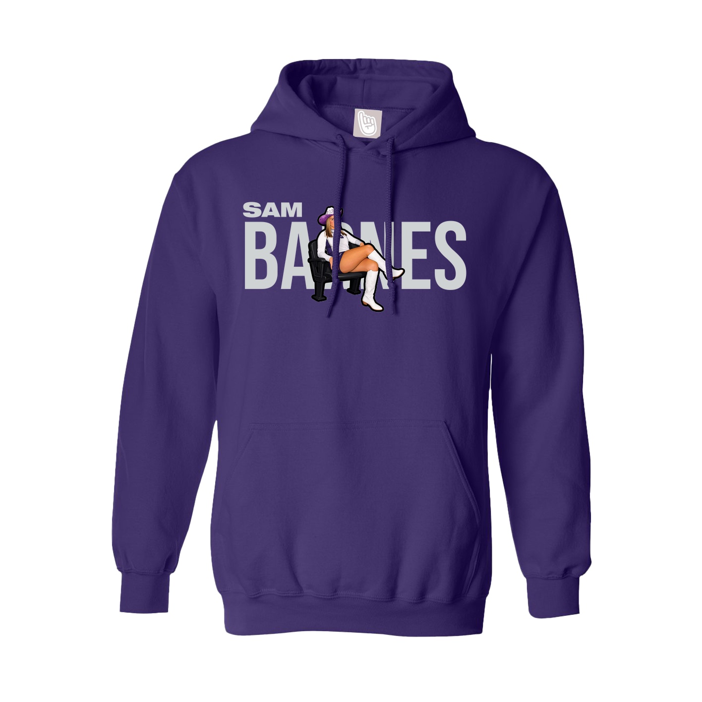 Youth Hoodie — Player Name in Purple