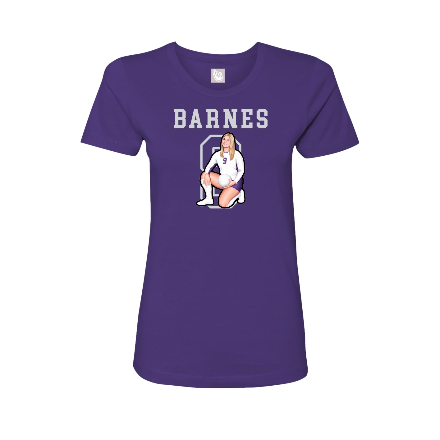 Fitted Women's Tee — Shirsey in Purple