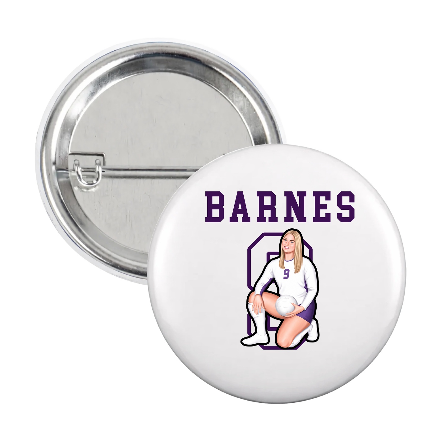 Game Day Button — Shirsey in White