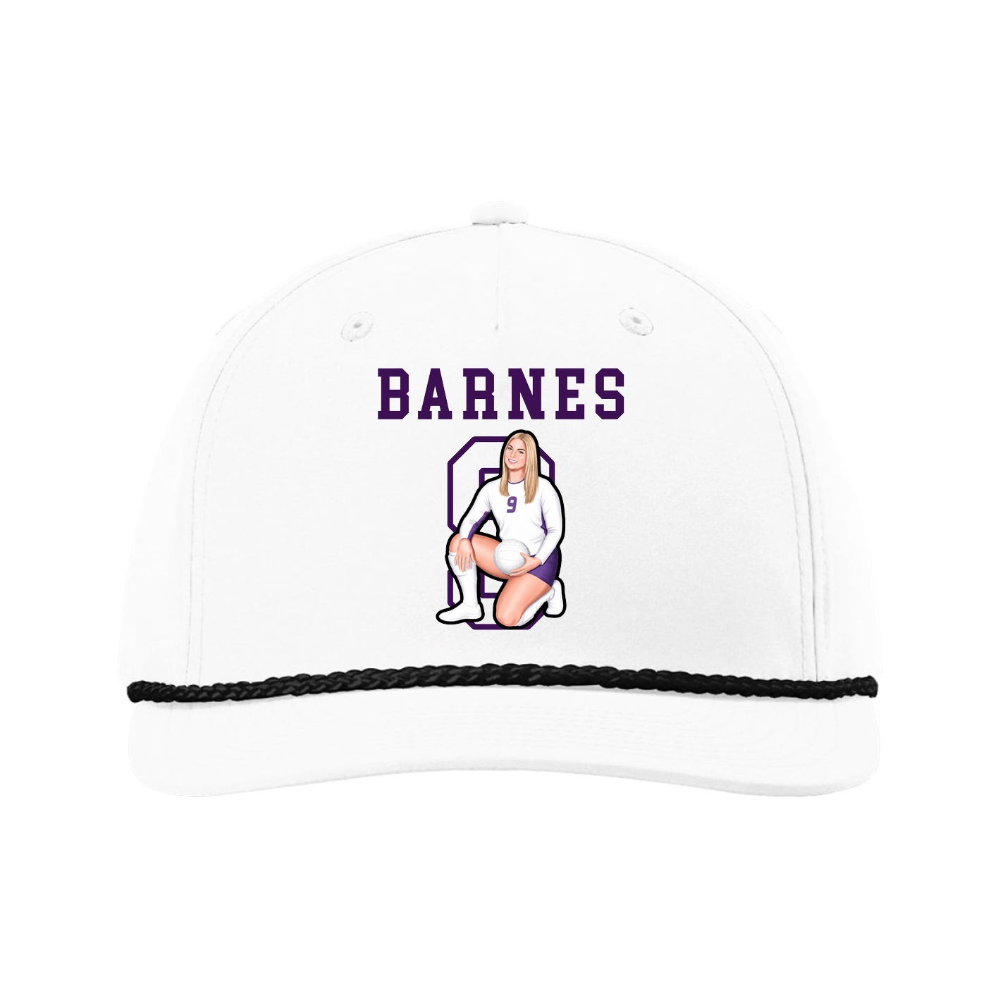 Five-Panel Classic Rope Cap — Shirsey in White
