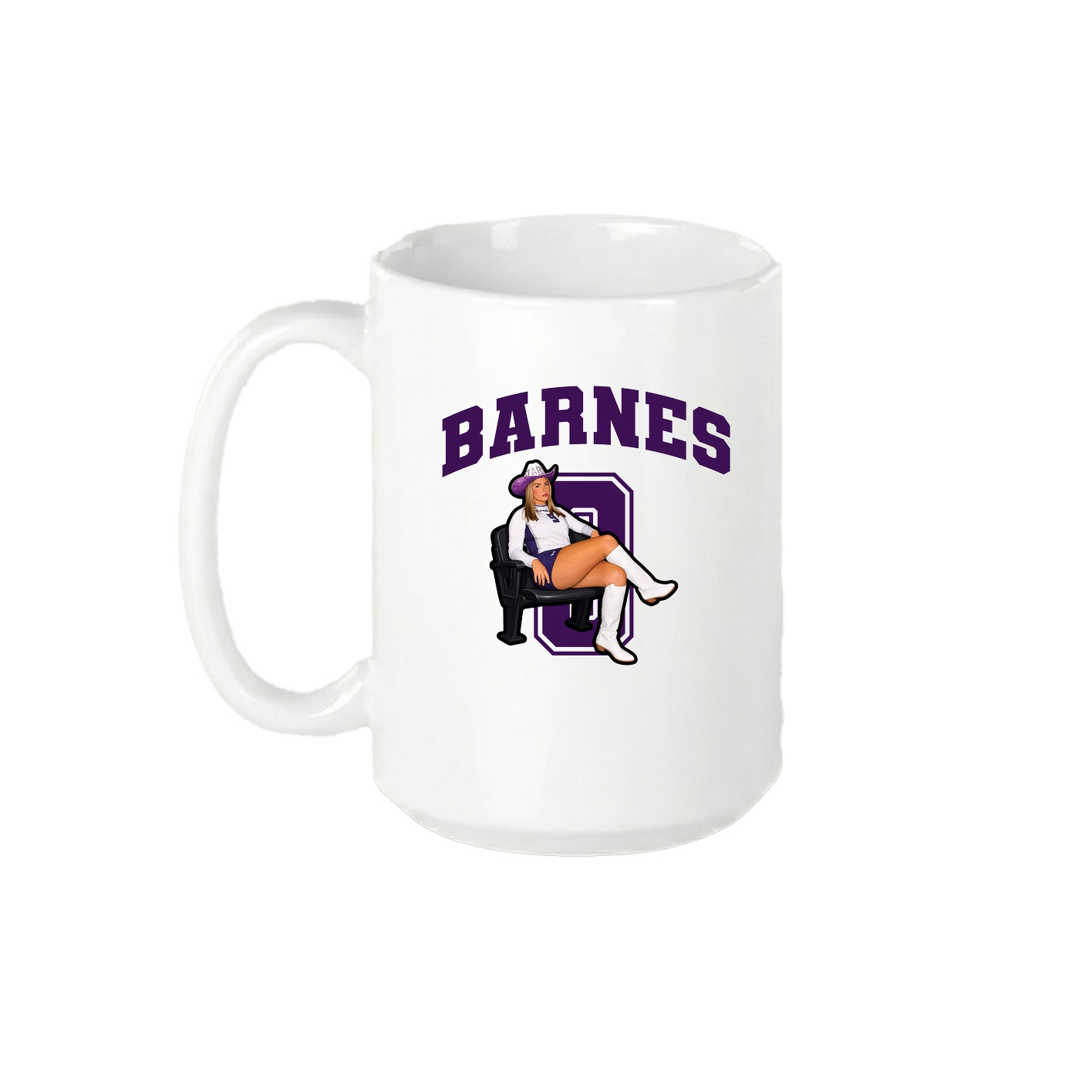 15oz Coffee Mug — Number in White