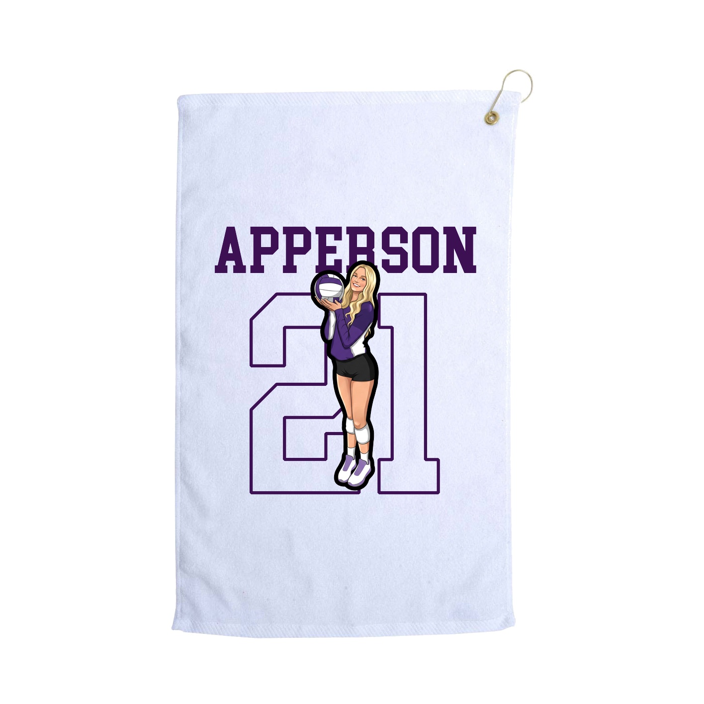 Golf Towel — Shirsey in White