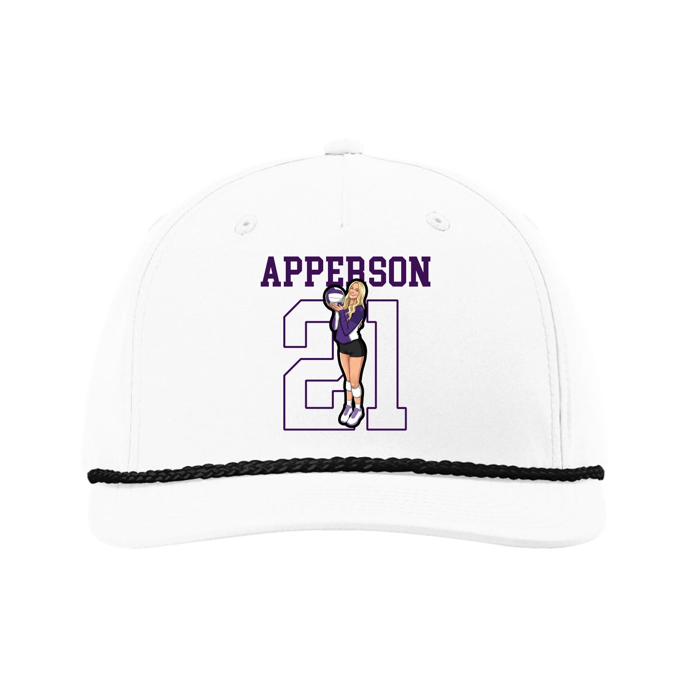 Five-Panel Classic Rope Cap — Shirsey in White