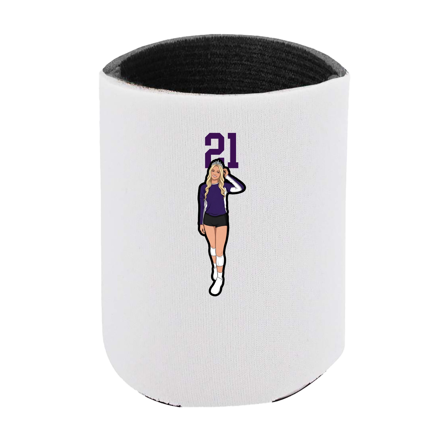 Can Holder — Number Top in White