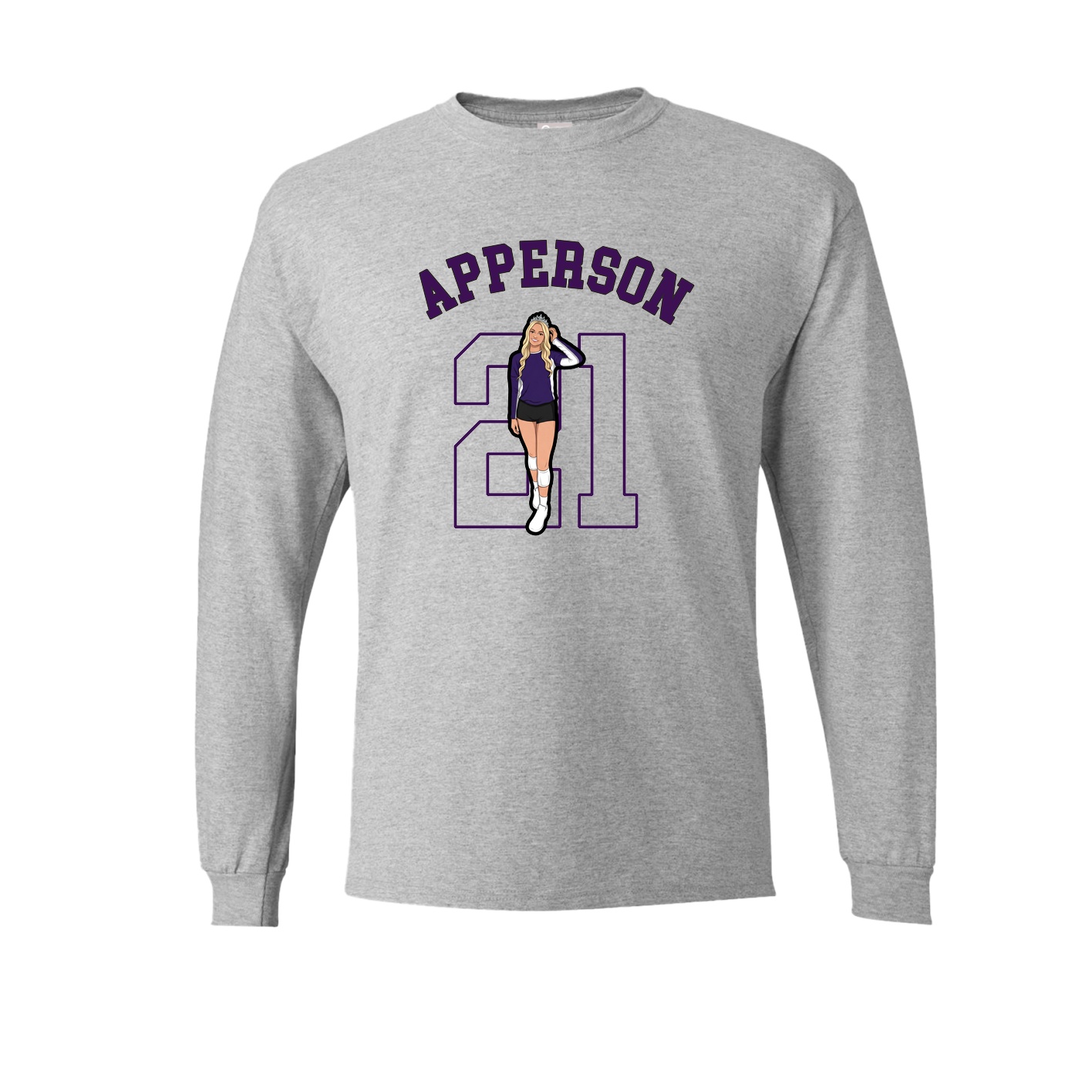 Long Sleeve Tee — Shirsey Arch in Grey