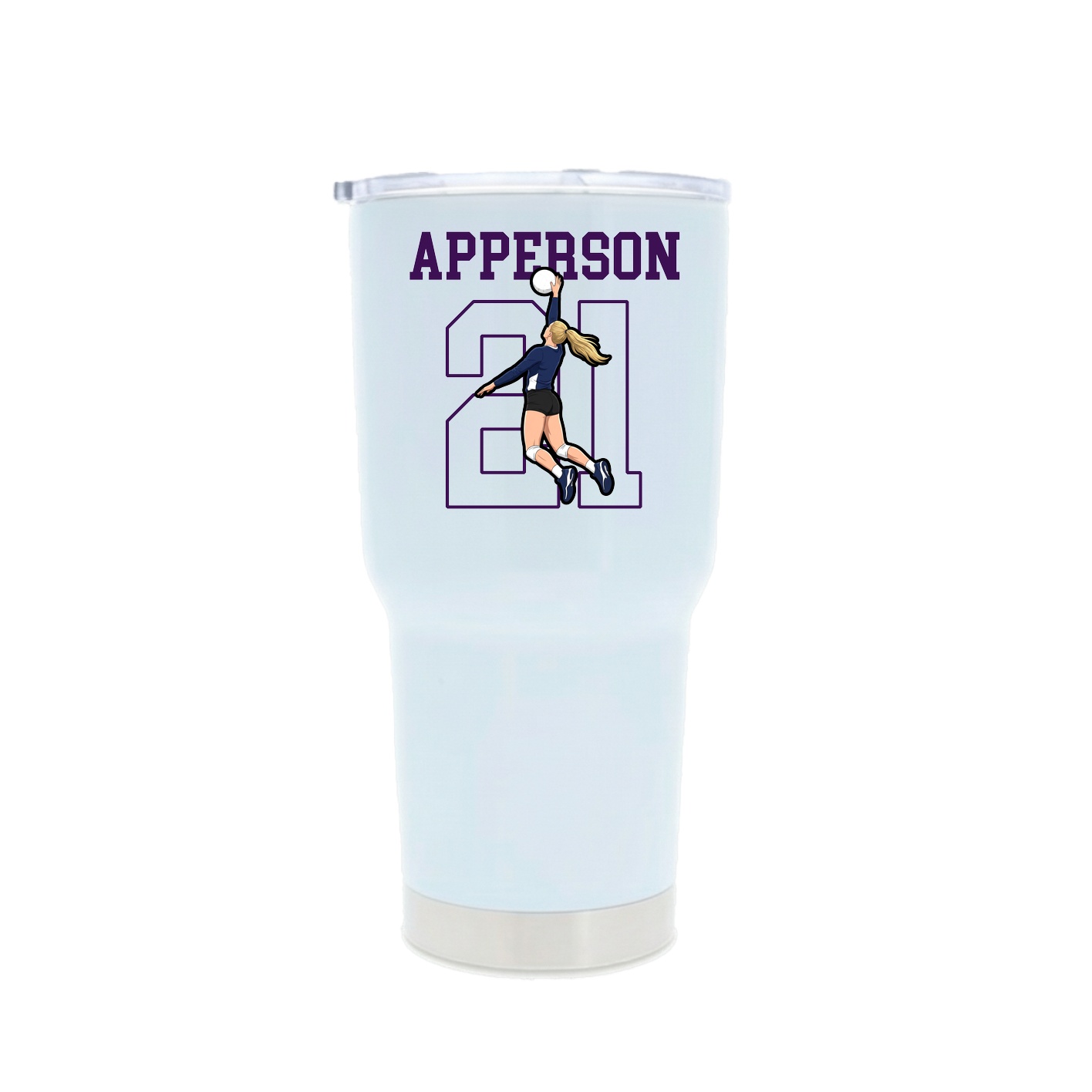 30oz Stainless Steel Tumbler — Shirsey in White