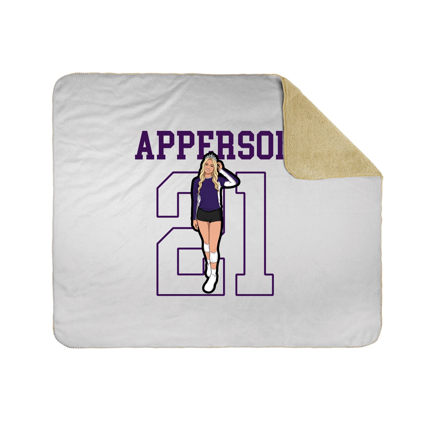 50x60 Sherpa Lined Throw Blanket