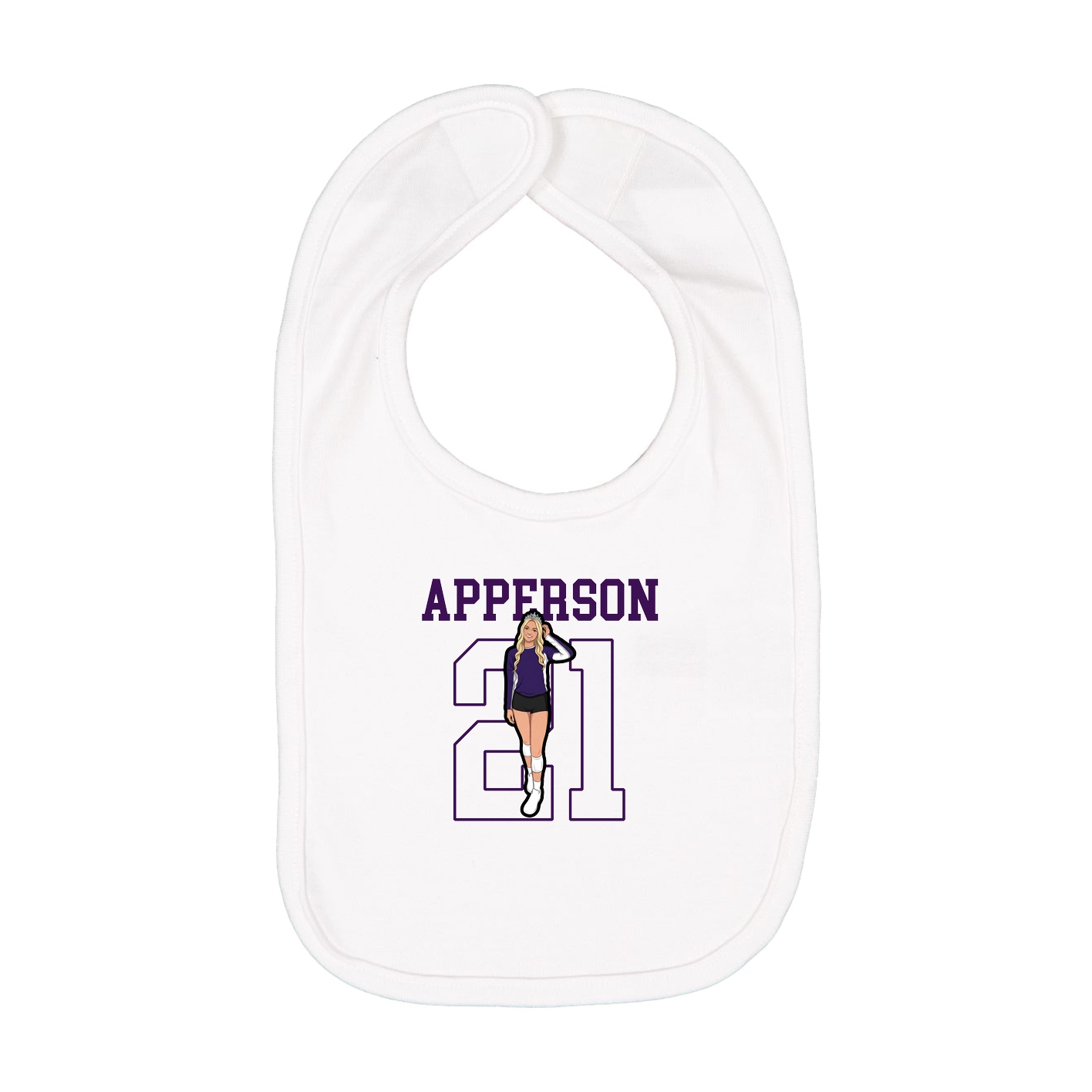 Infant Bib — Shirsey in White