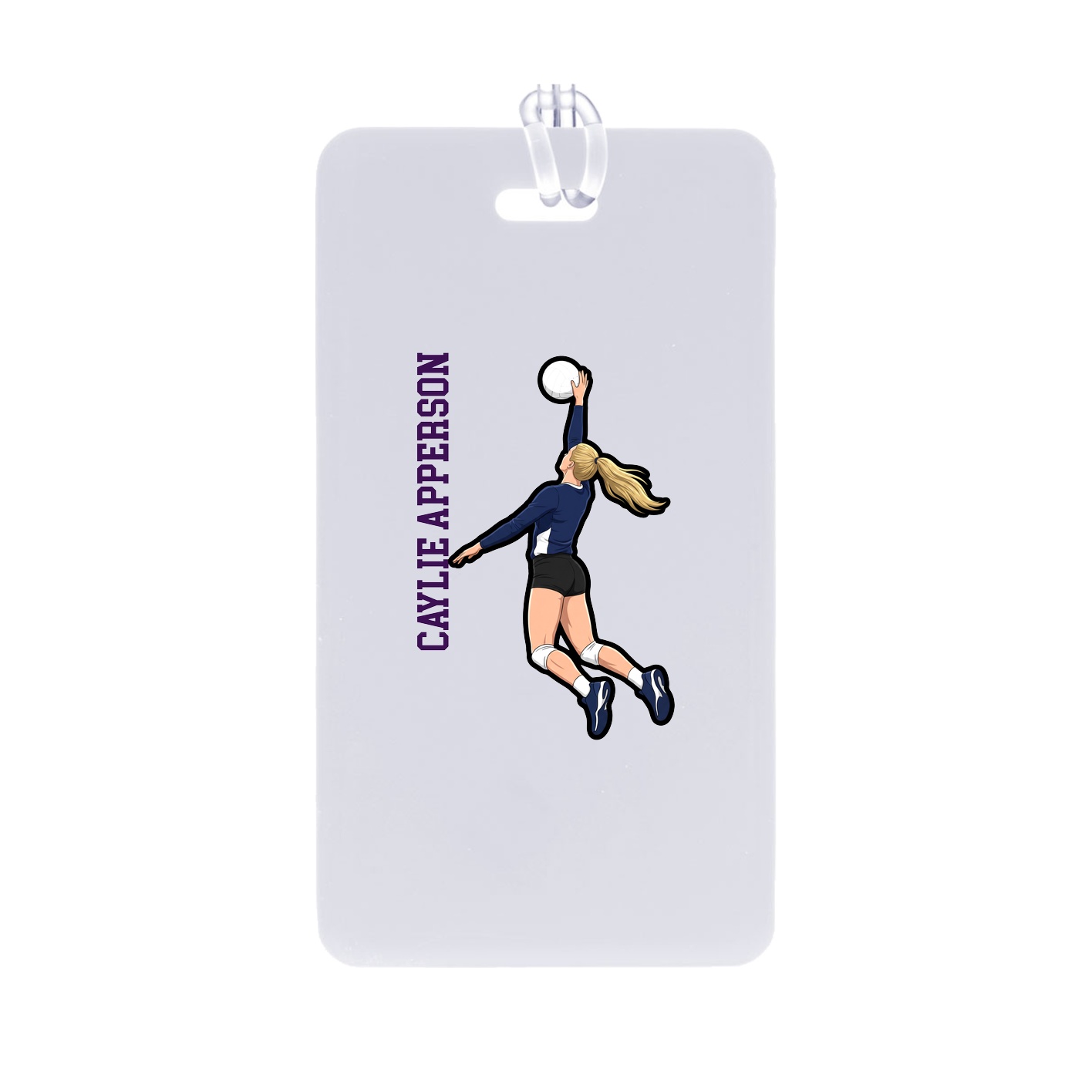 Bag Tag — Name Vertical in Classic