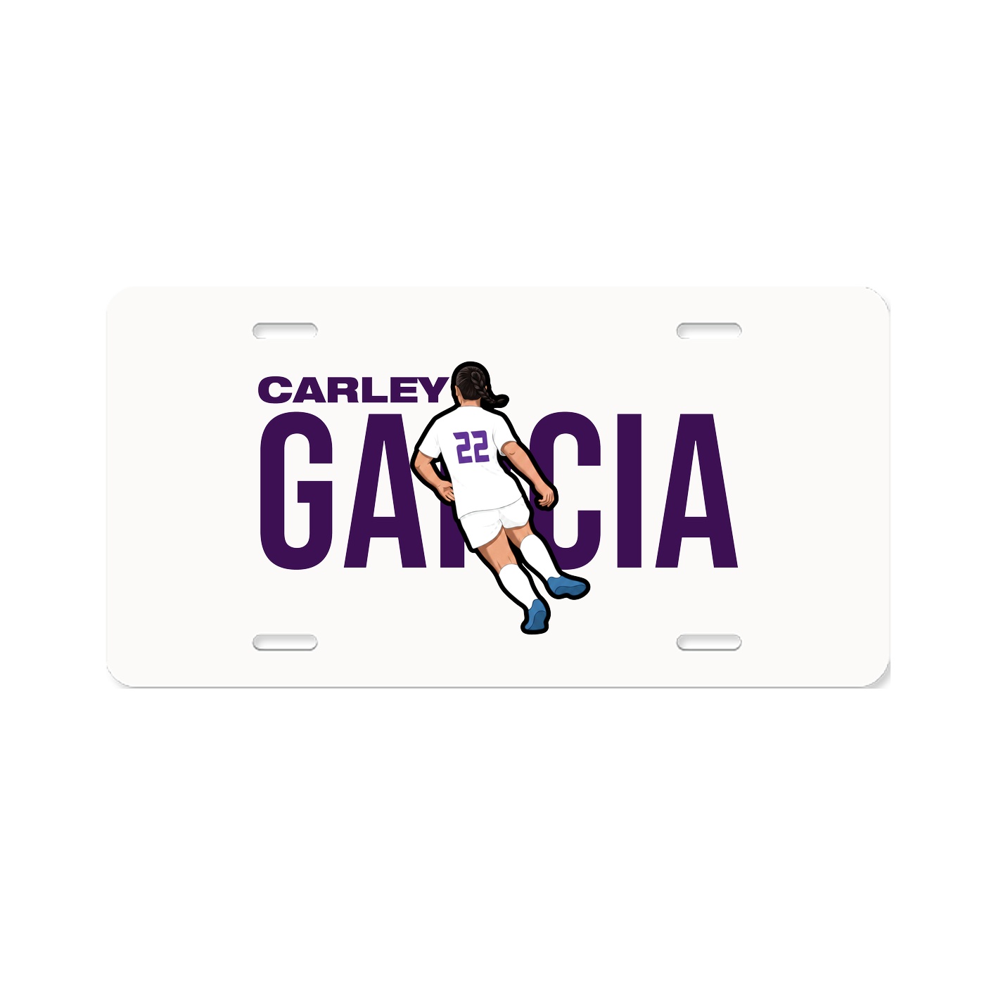 License Plate — Player Name in Classic