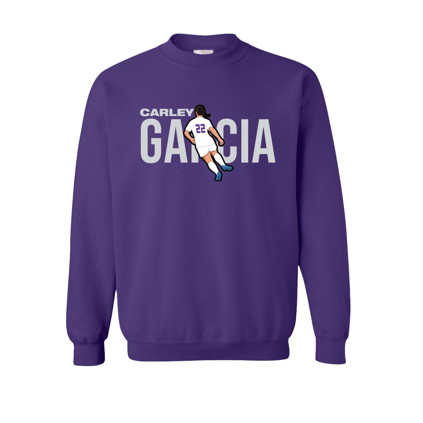 Fleece Crew — Player Name in Purple