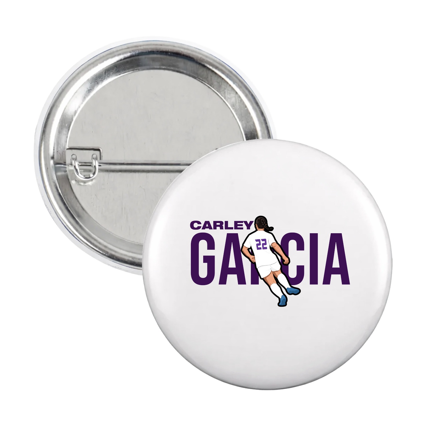 Game Day Button — Player Name in White