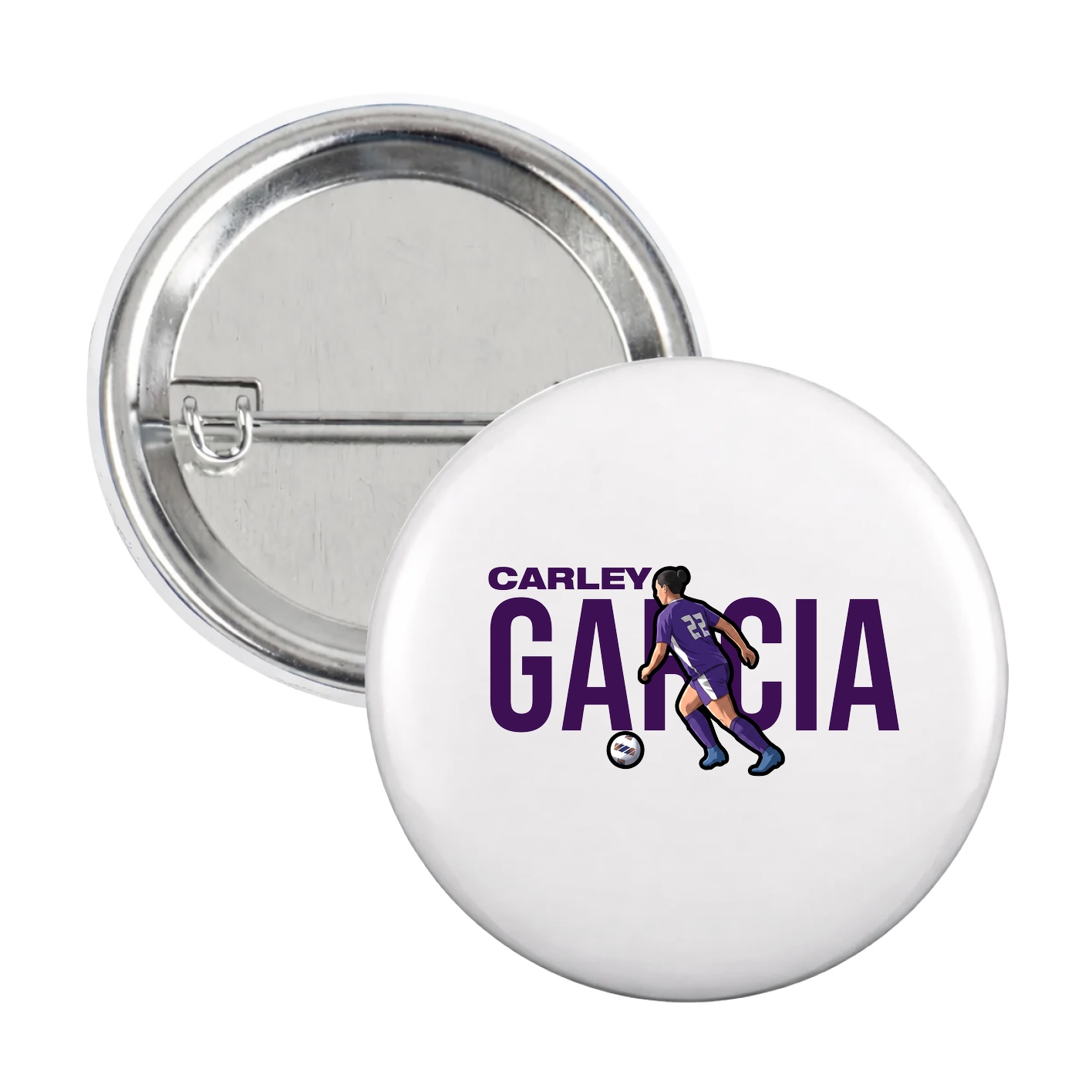 Game Day Button — Player Name in White
