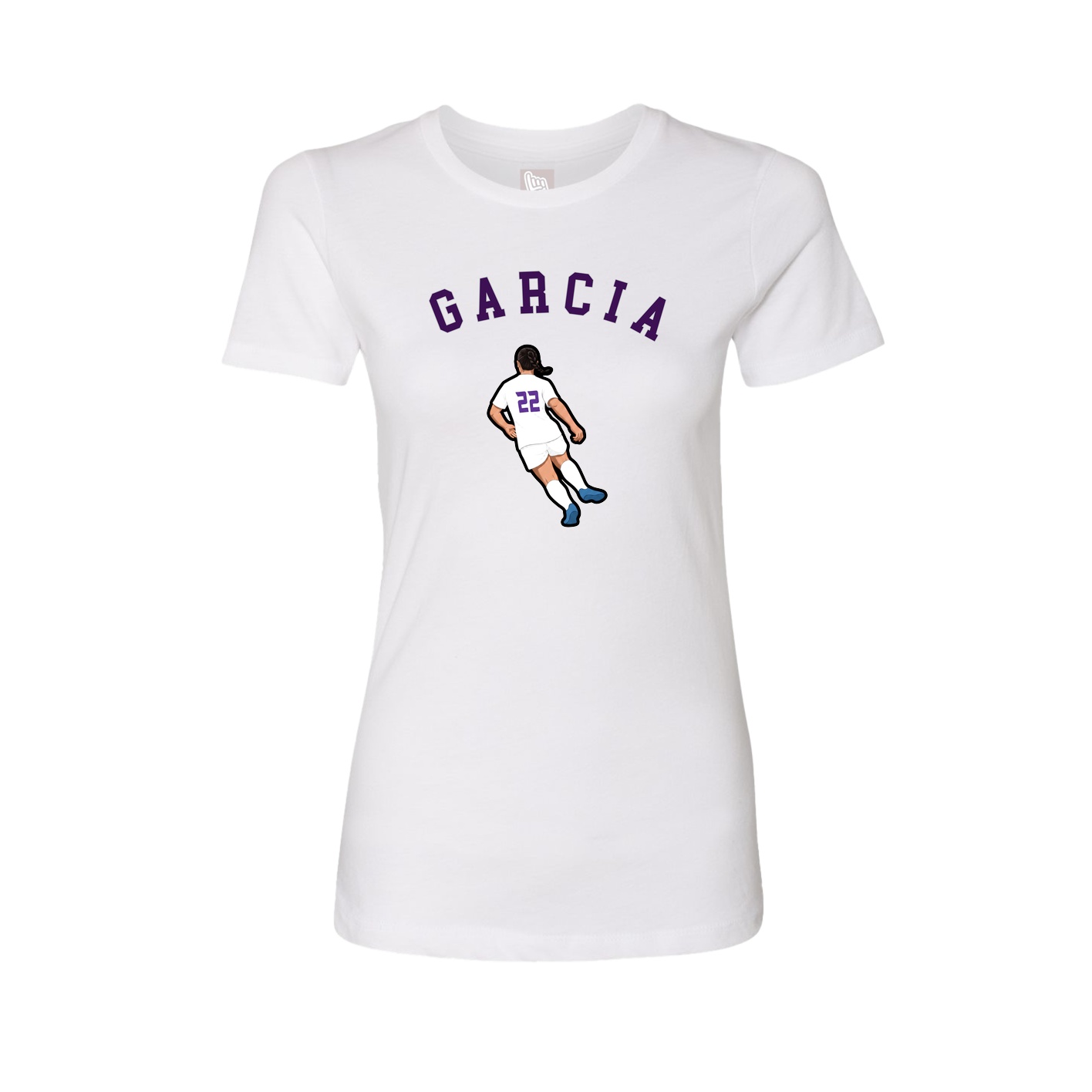 Fitted Women's Tee — Shirsey Arch in White