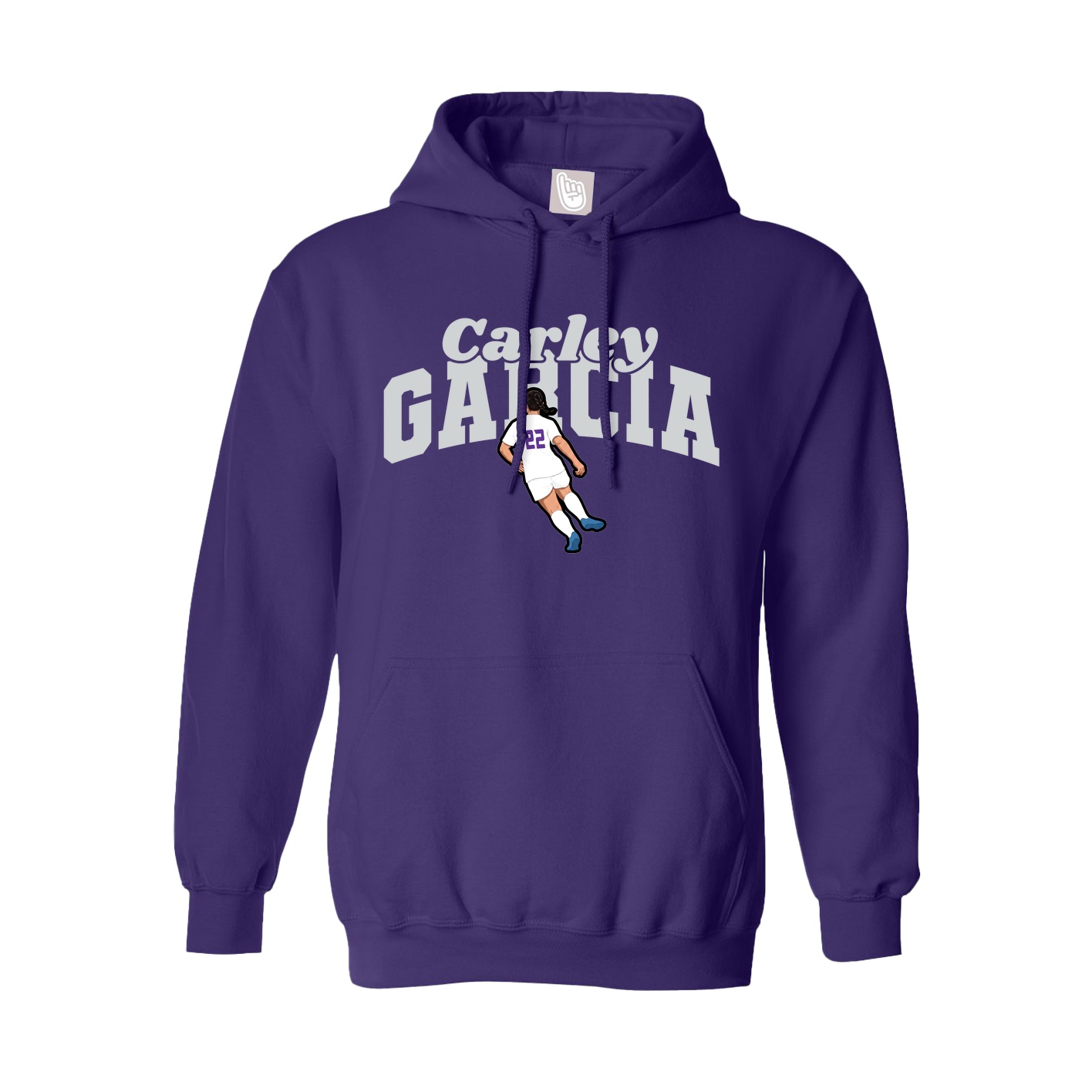 Hoodie — Signature Arch in Purple