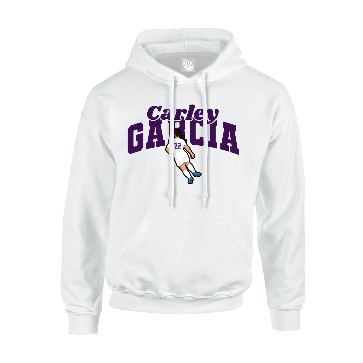 Youth Hoodie — Signature Arch in White