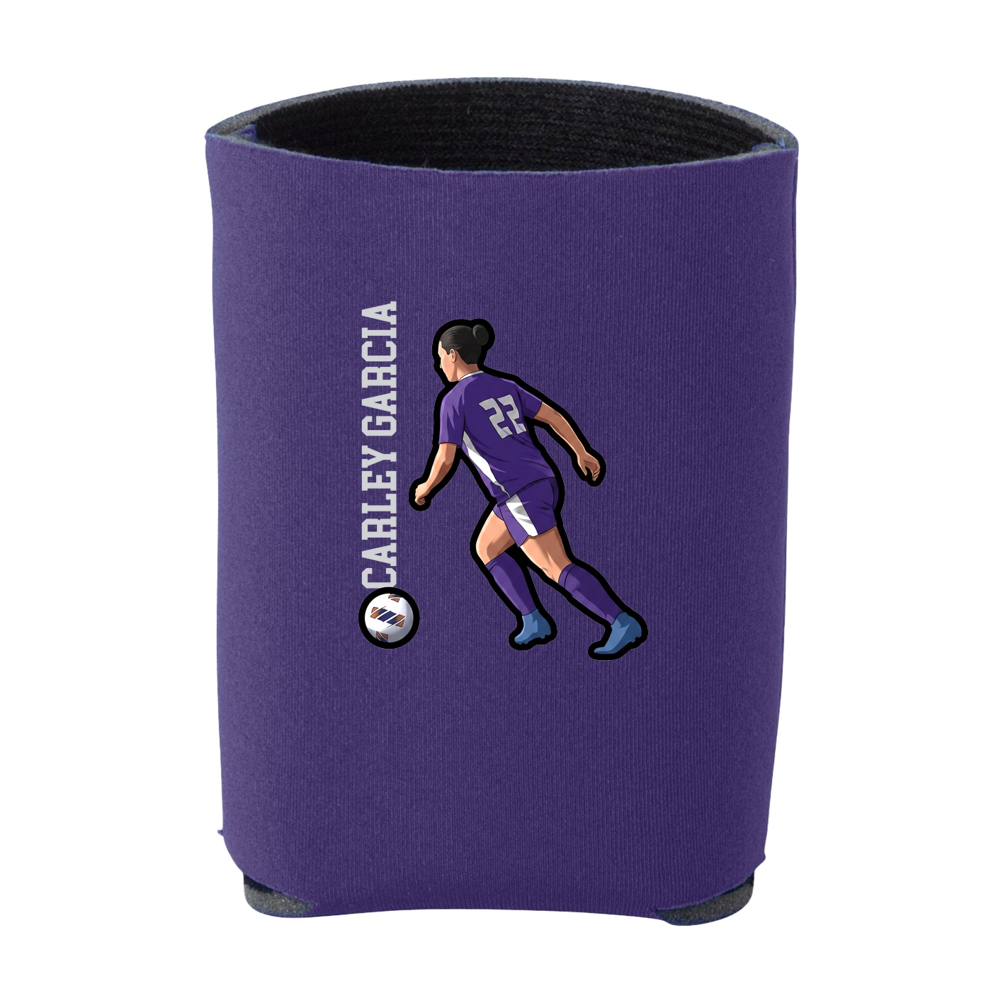 Can Holder — Name Vertical in Purple