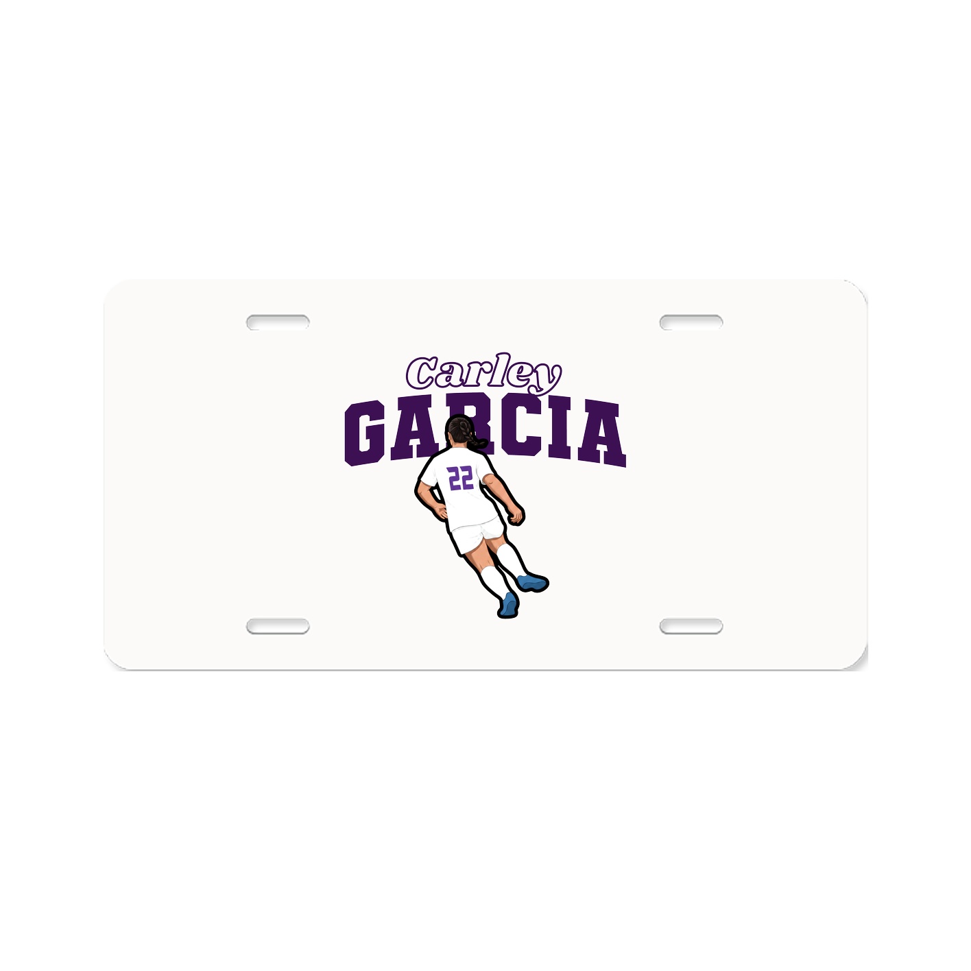 License Plate — Name Arch in Classic