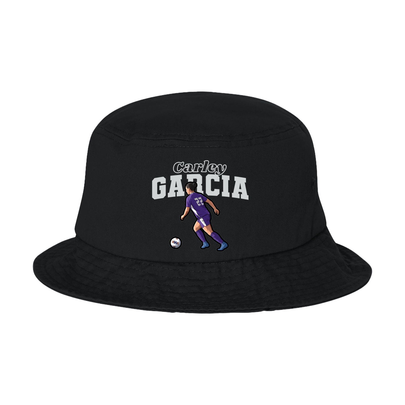 Bucket Cap — Name Arch in Black
