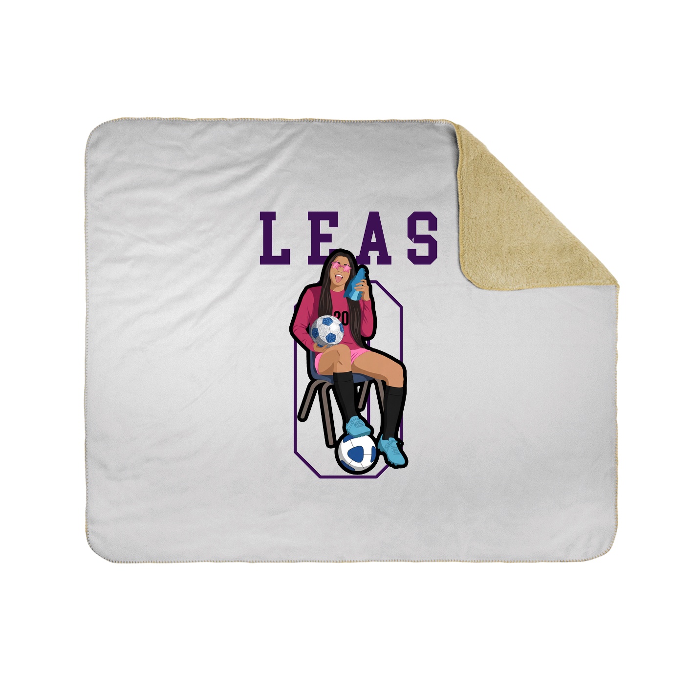 Throw Blanket — Shirsey in White
