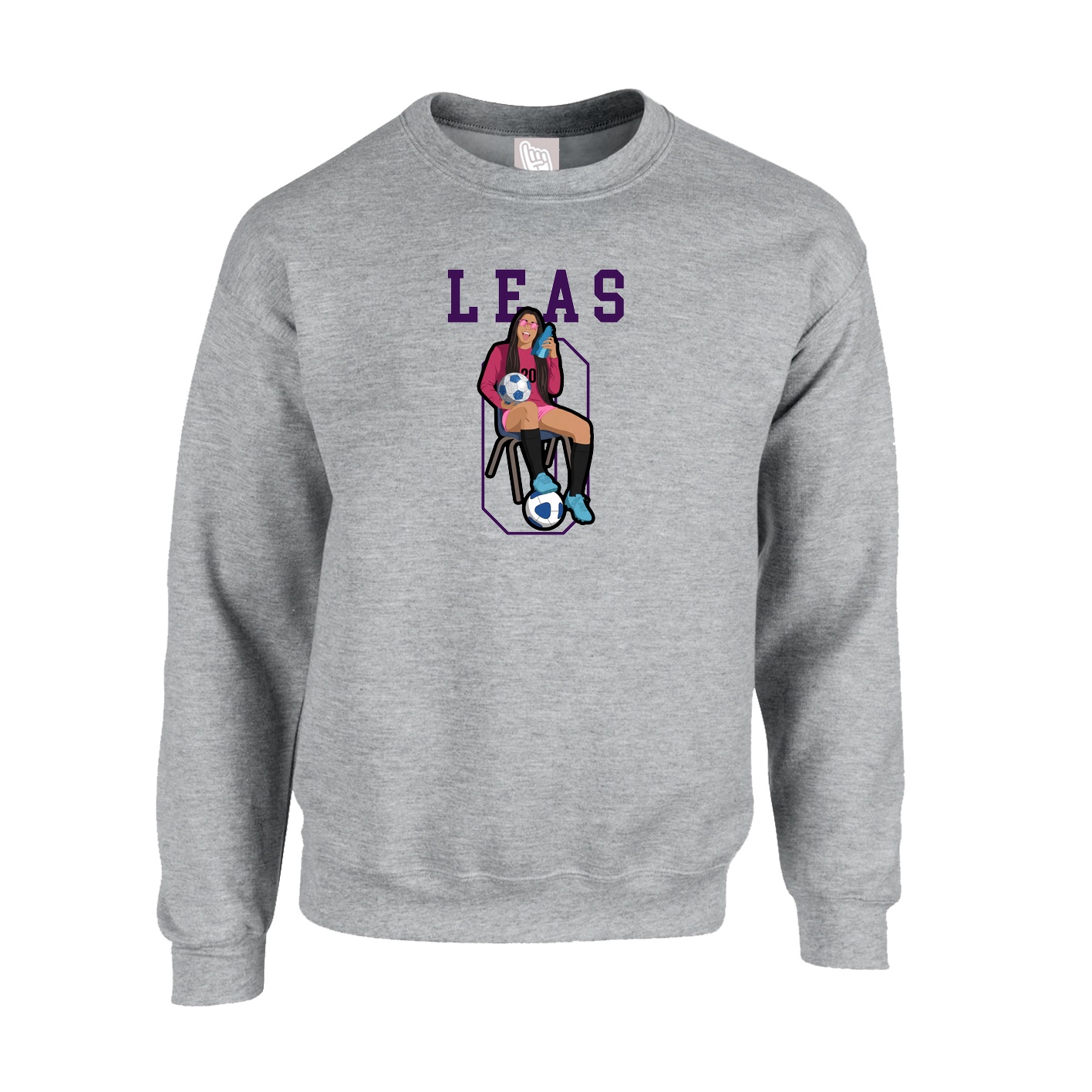 Fleece Crew — Shirsey in Grey
