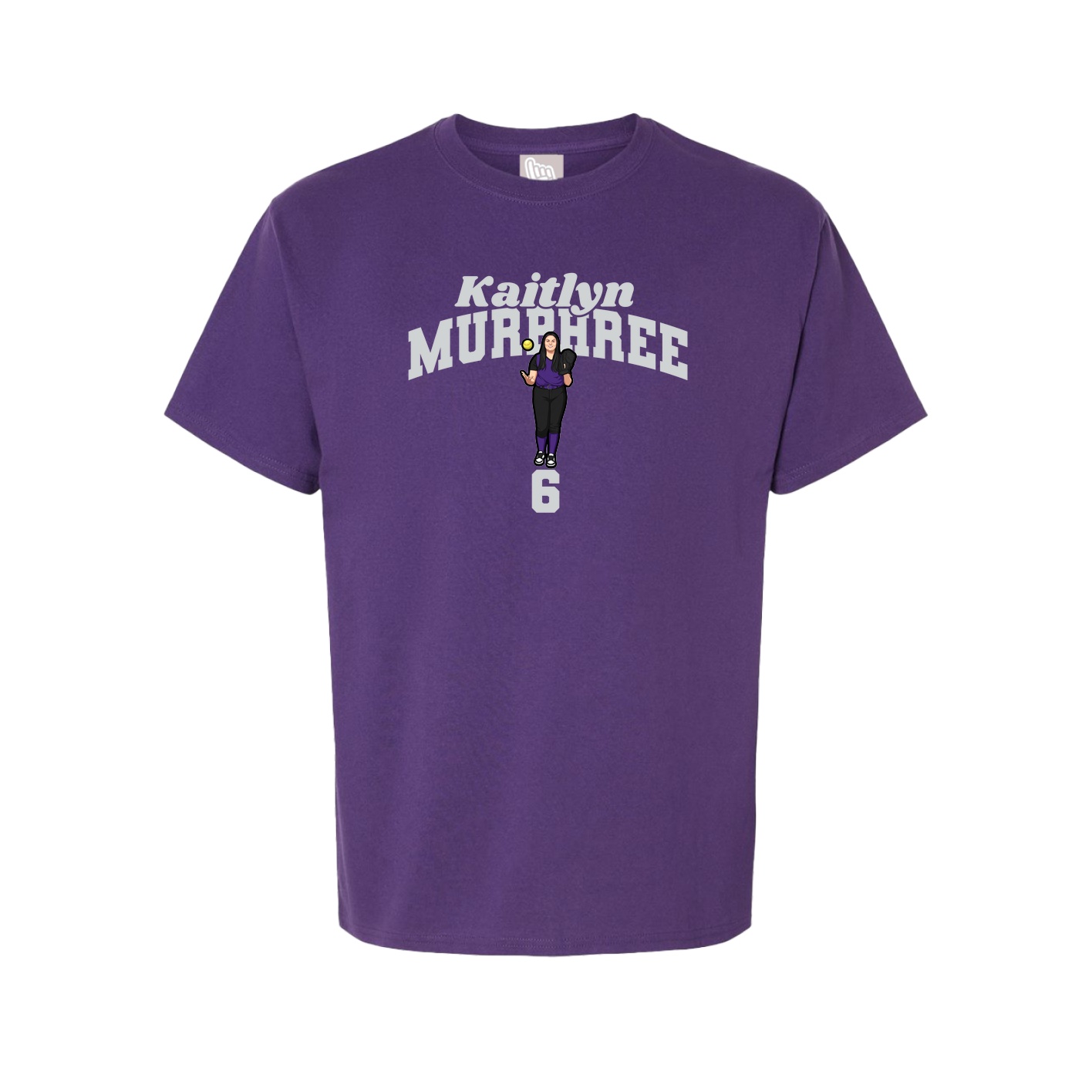 Youth Tee — Signature Arch in Purple