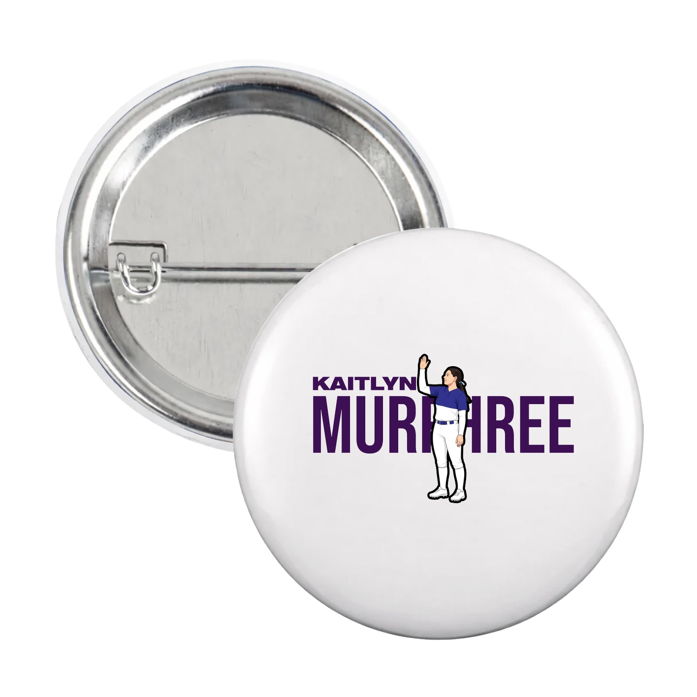 Game Day Button — Player Name in White