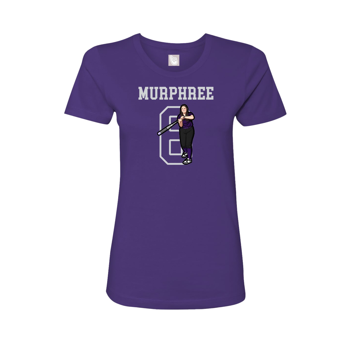 Fitted Women's Tee — Shirsey in Purple