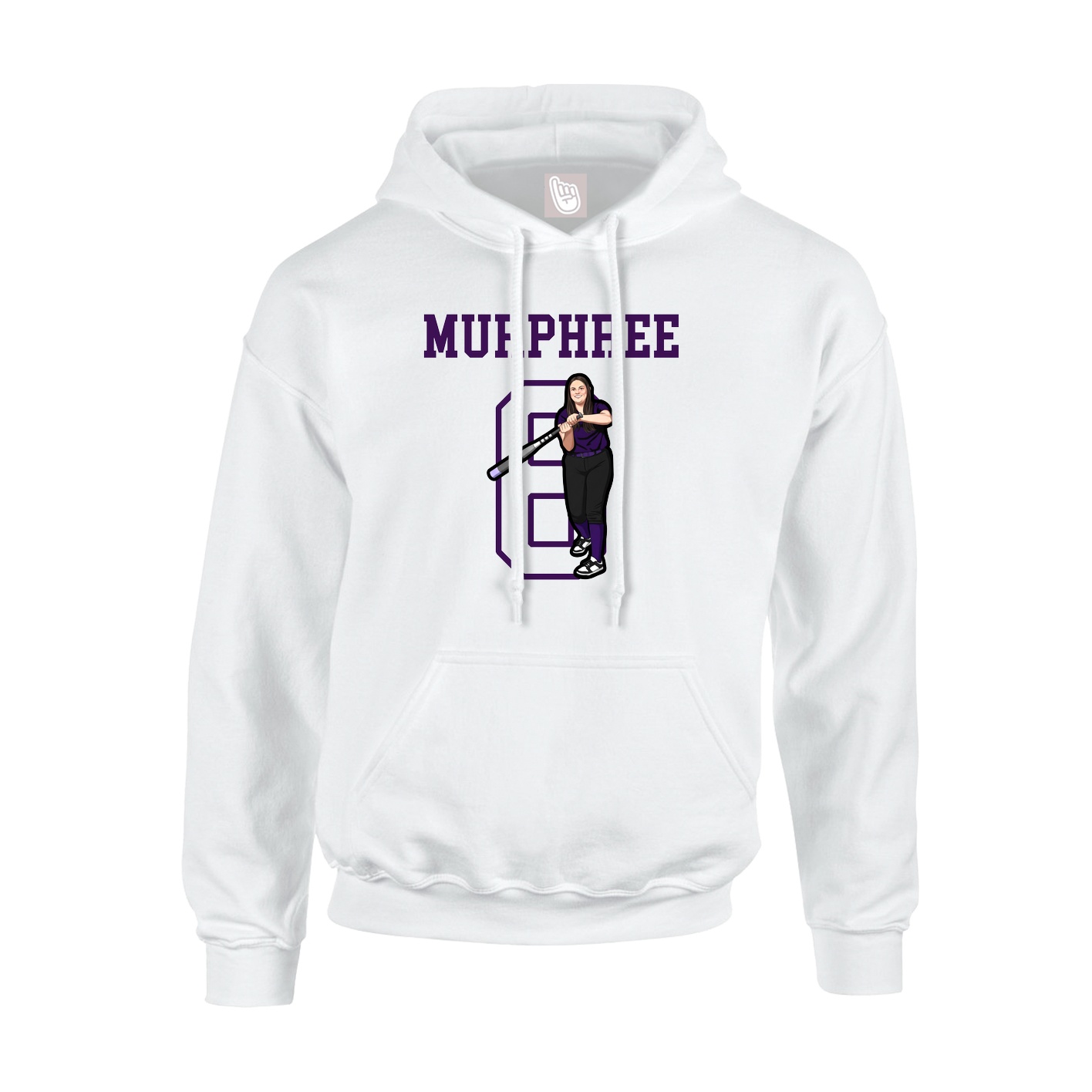 Hoodie — Shirsey in White