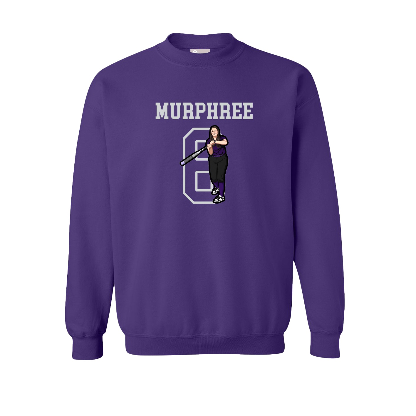Fleece Crew — Shirsey in Purple