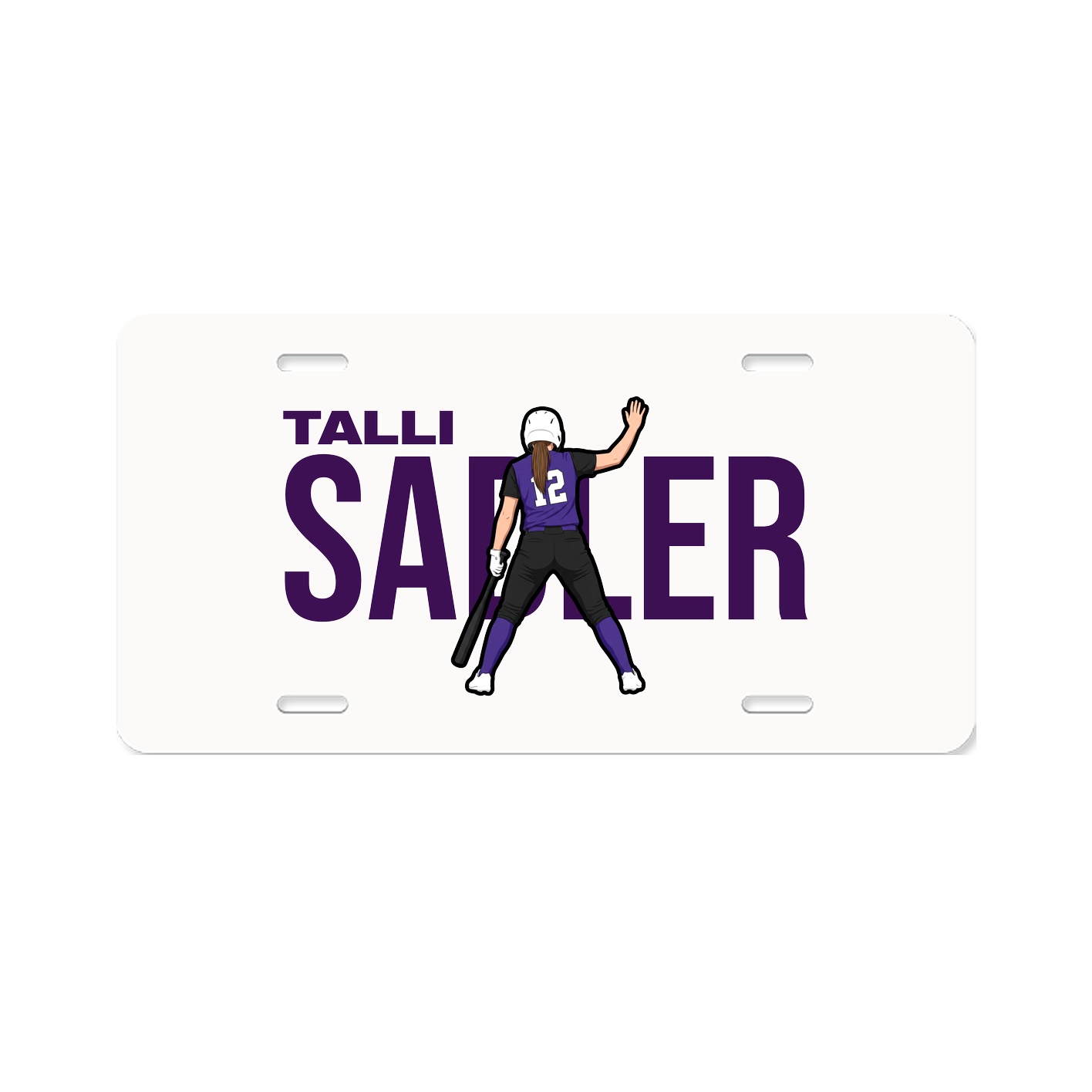 License Plate — Player Name in Classic