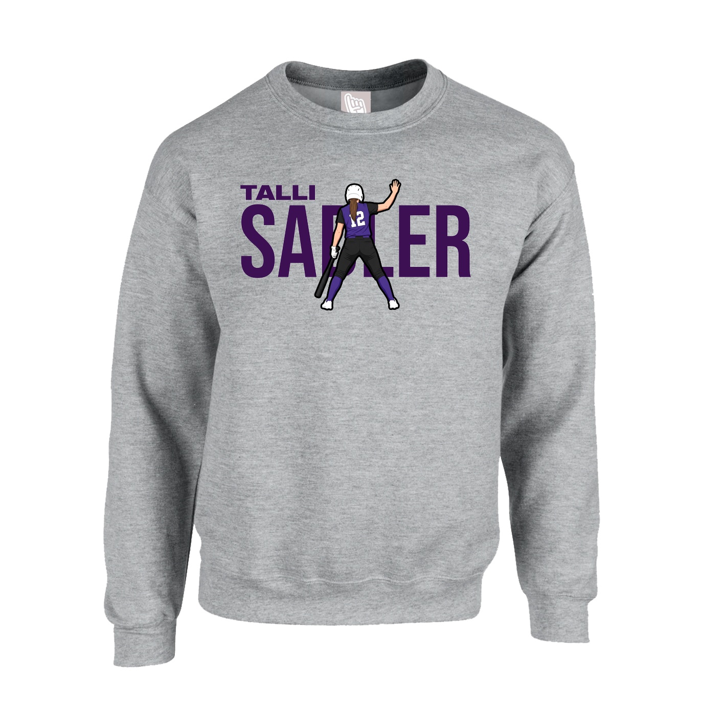 Fleece Crew — Player Name in Grey