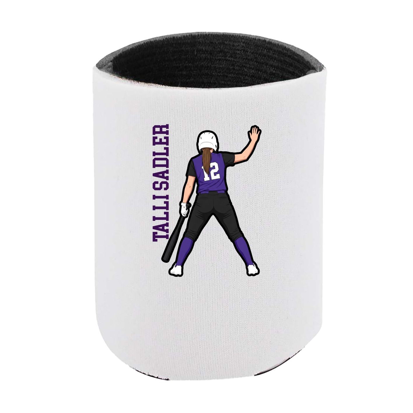 Can Holder — Name Vertical in White