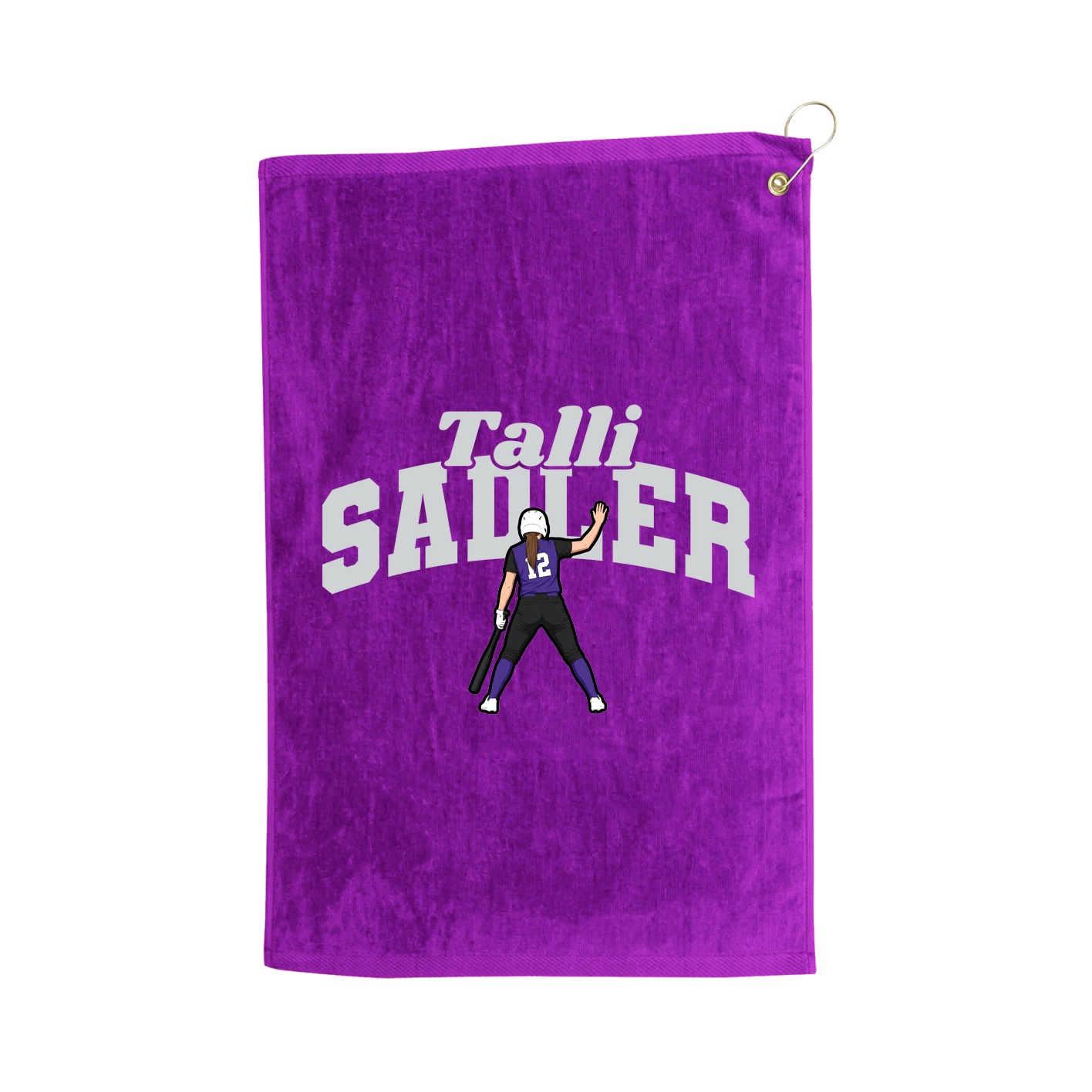 Golf Towel — Signature Arch in Purple