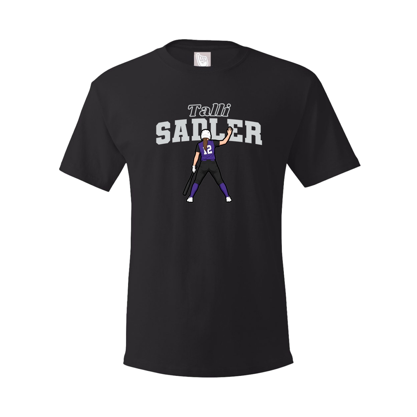 Youth Tee — Name Arch in Black
