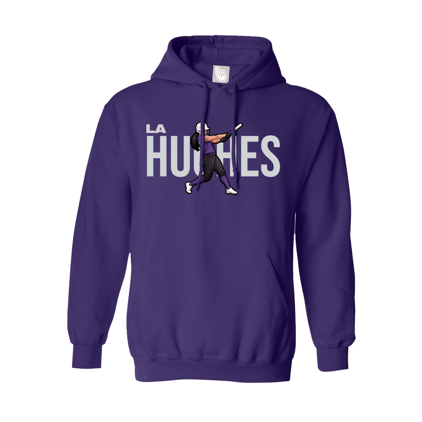Hoodie — Player Name in Purple