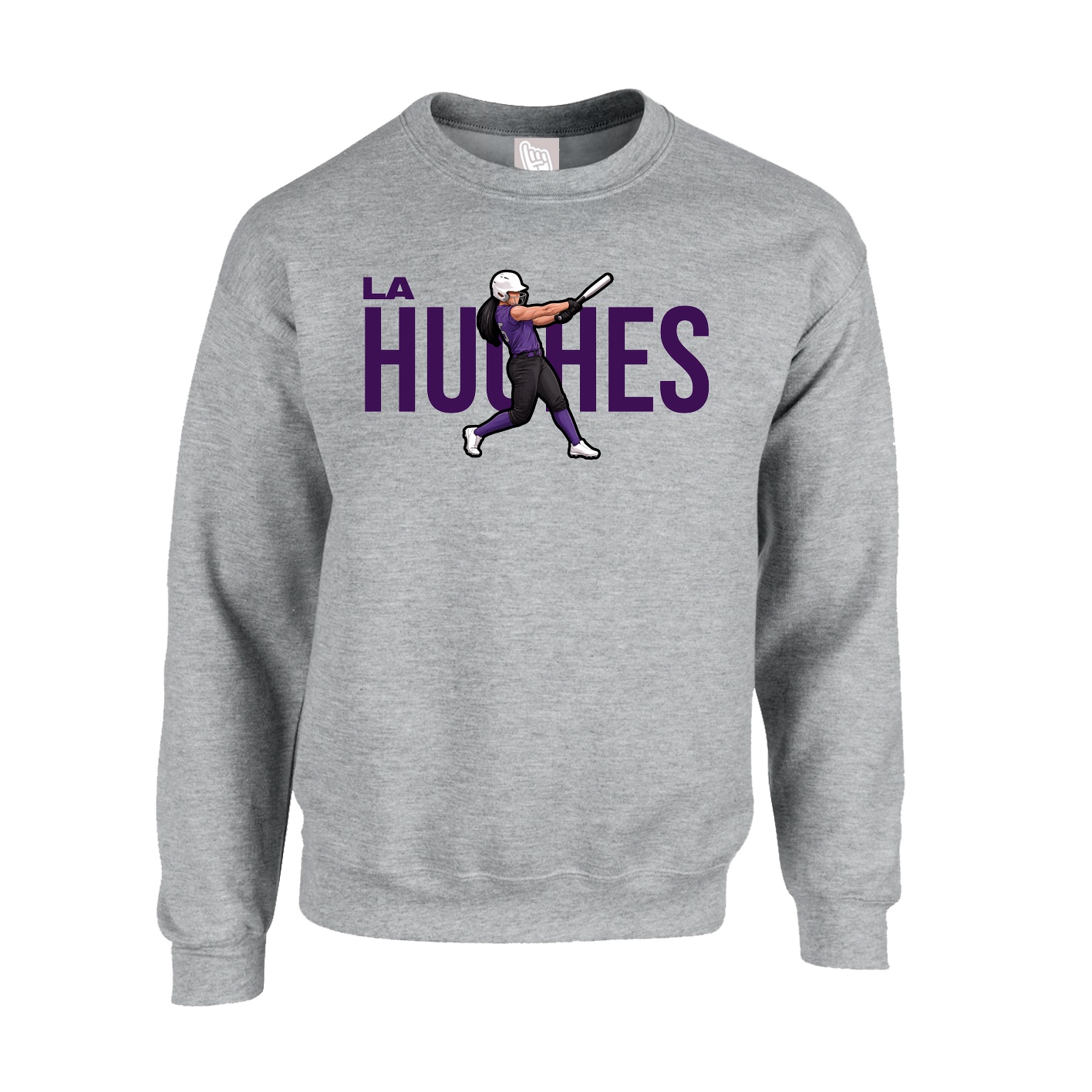 Fleece Crew — Player Name in Grey