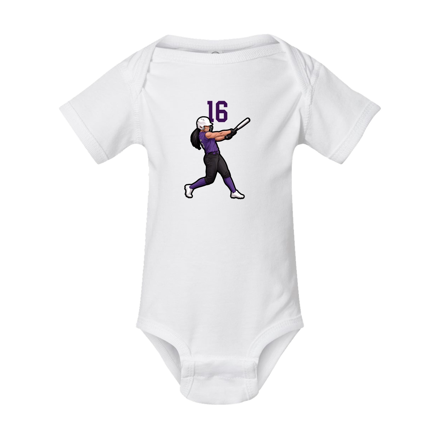 Baby Onesie — Number Top in White