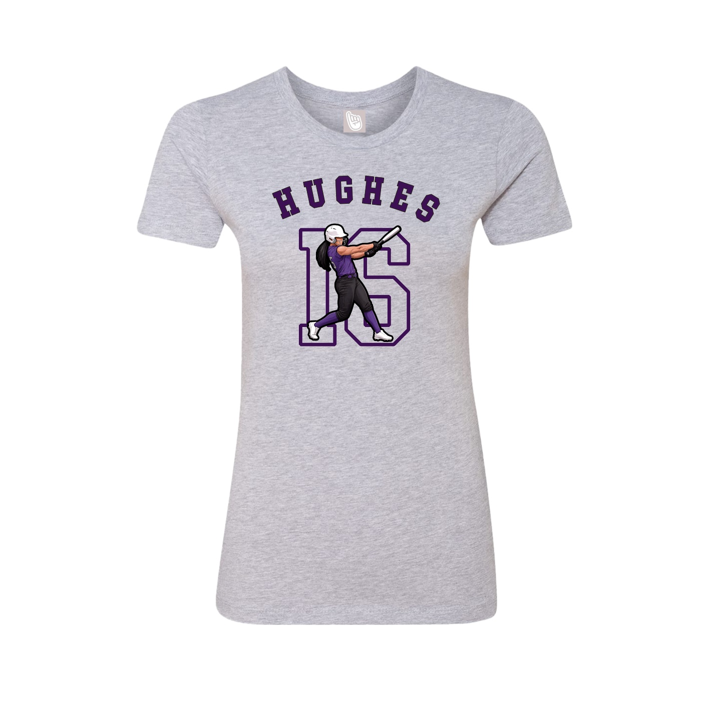 Fitted Women's Tee — Shirsey Arch in Grey