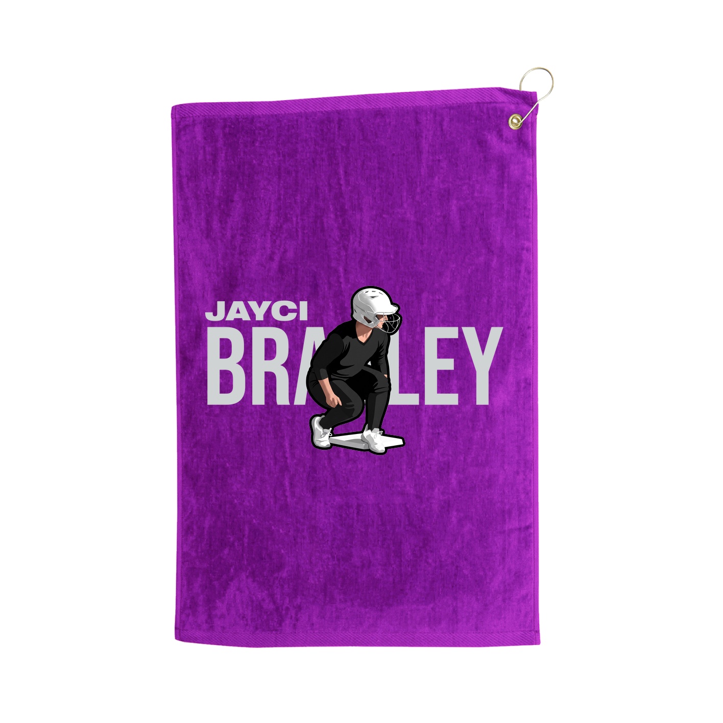Golf Towel — Player Name in Purple