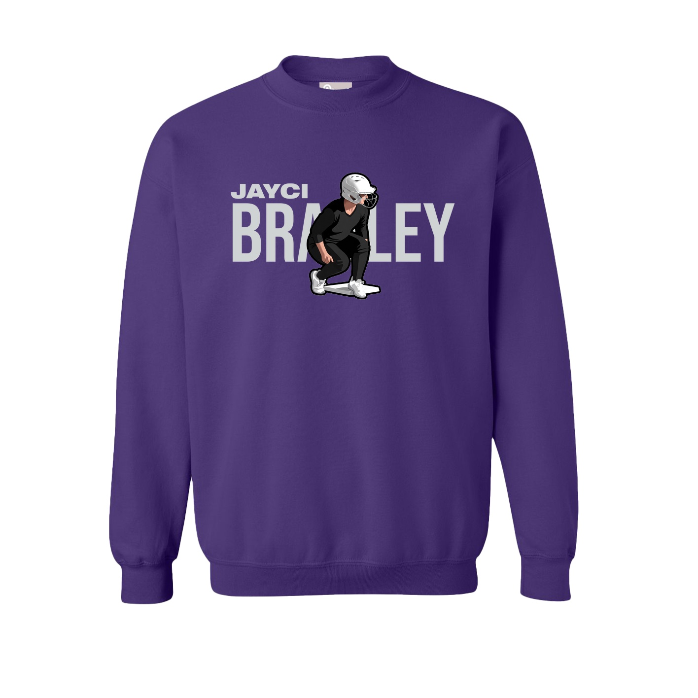 Fleece Crew — Player Name in Purple