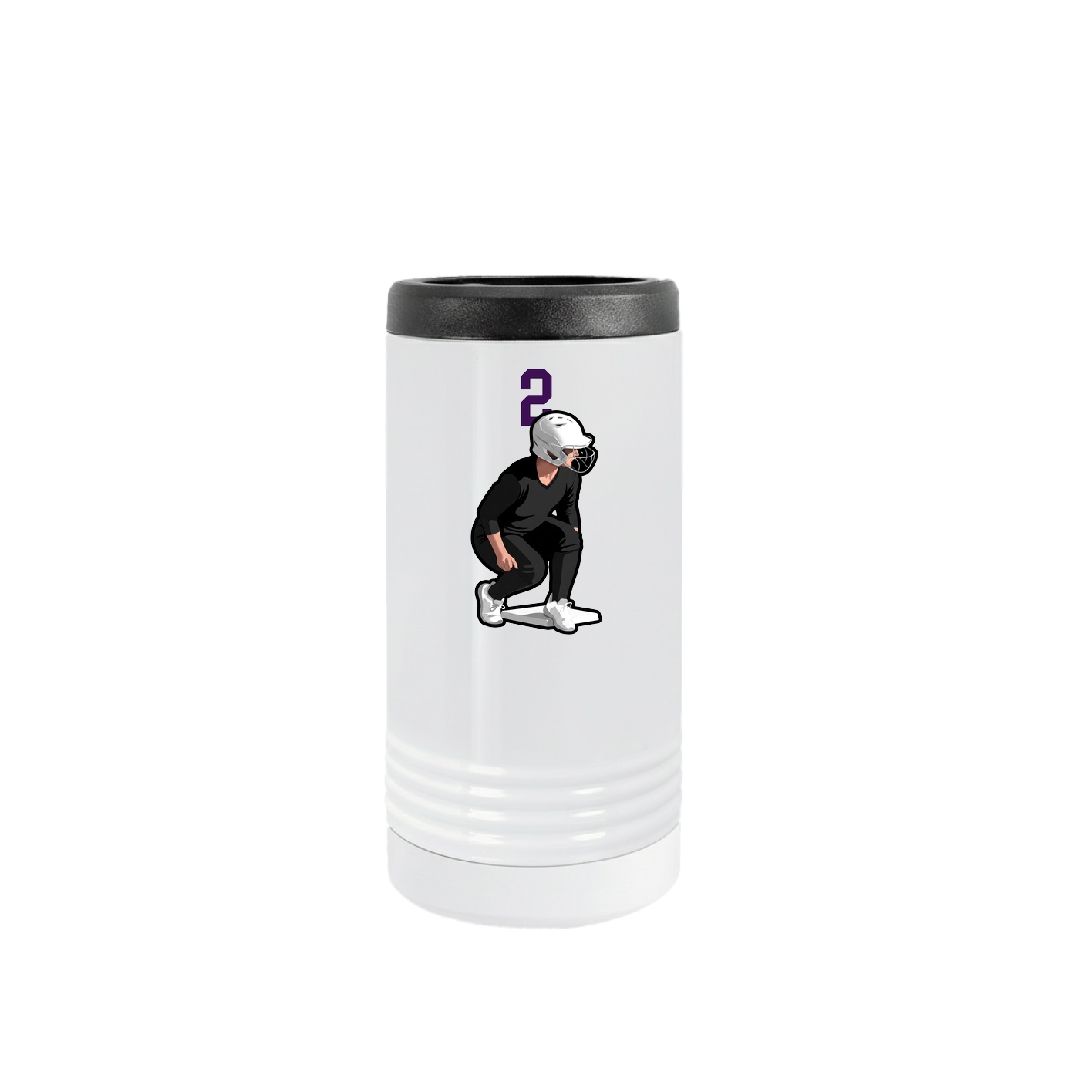 Slim Beverage Holder — Number Top in White
