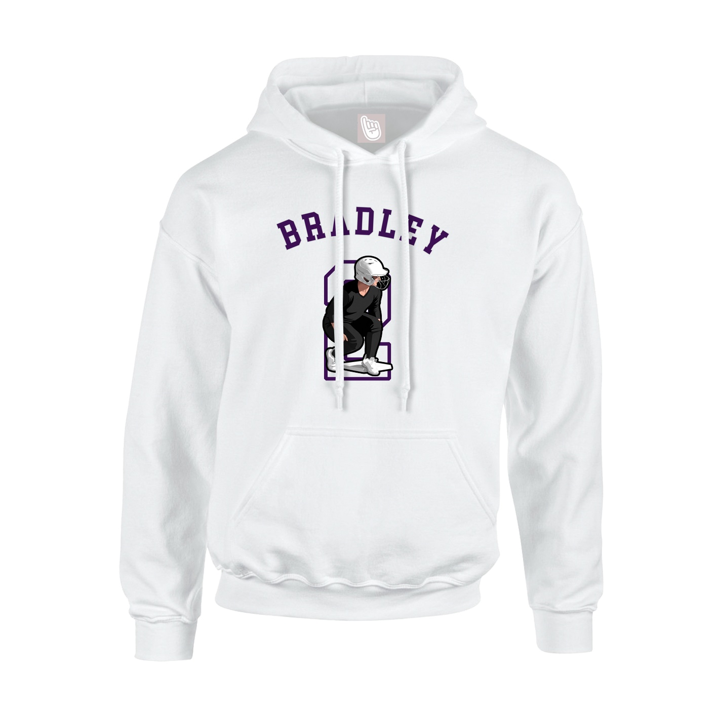 Hoodie — Shirsey Arch in White